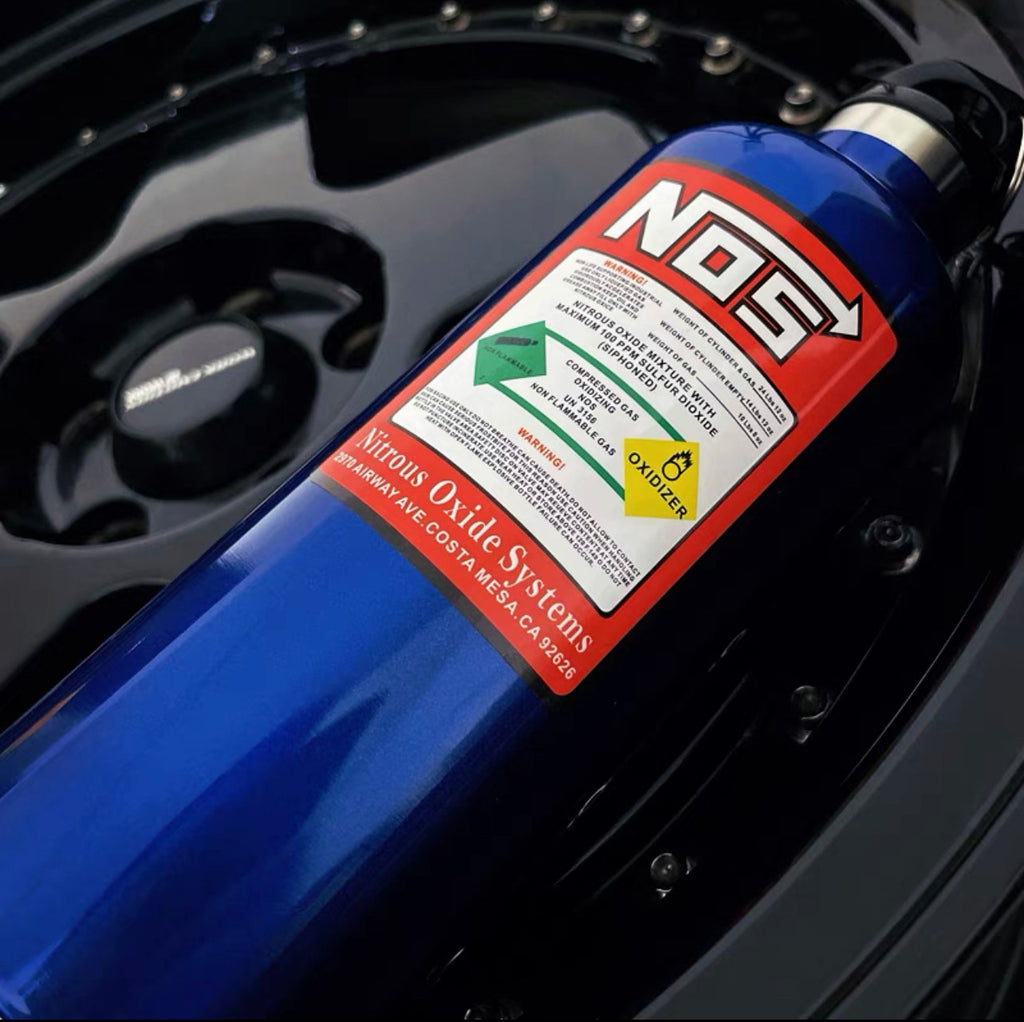 NOS nitrogen stainless steel cylinder