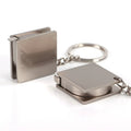 Chrome Tape Measurer Keychain